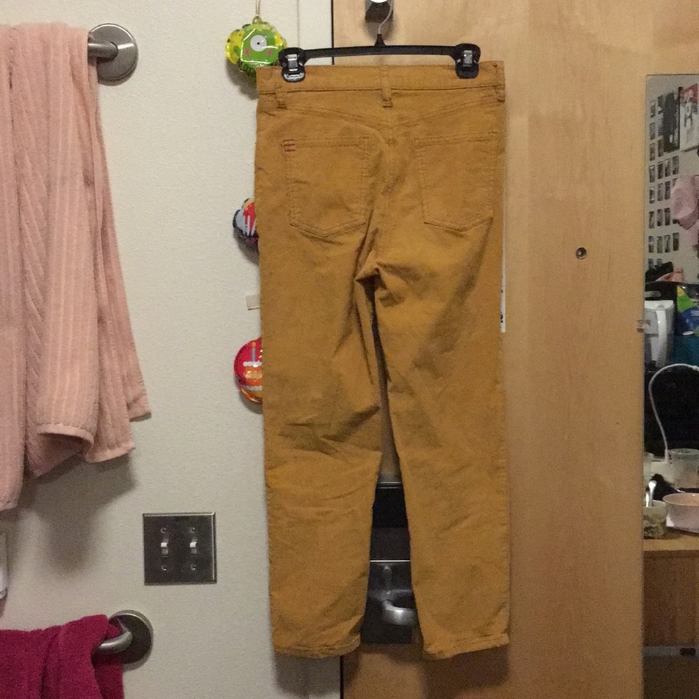 High-Waisted Mustard Corduroys - Picture 4 of 4